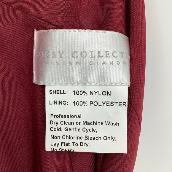 NEW! Dessy Collection Size 14 Sleeveless Lace Back Trumpet Gown $278 msrp I21-10 - Picture 5 of 10